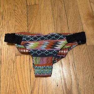 Source Unknown Black and Orange Bikini Bottom